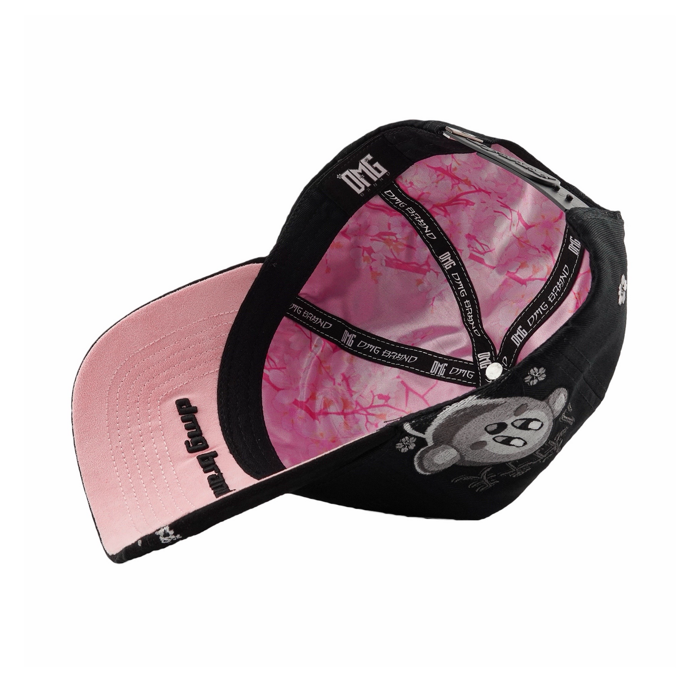 Dark Blossom Rhinestone Gothic Cap