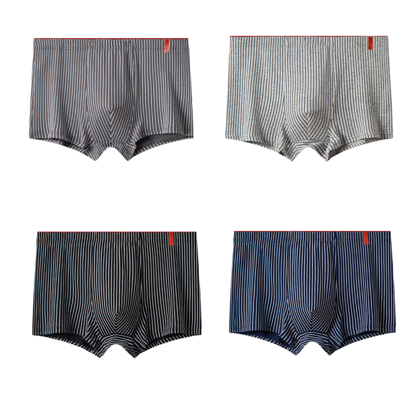 Men's Striped Boxer Comfortable Breathable Underwear