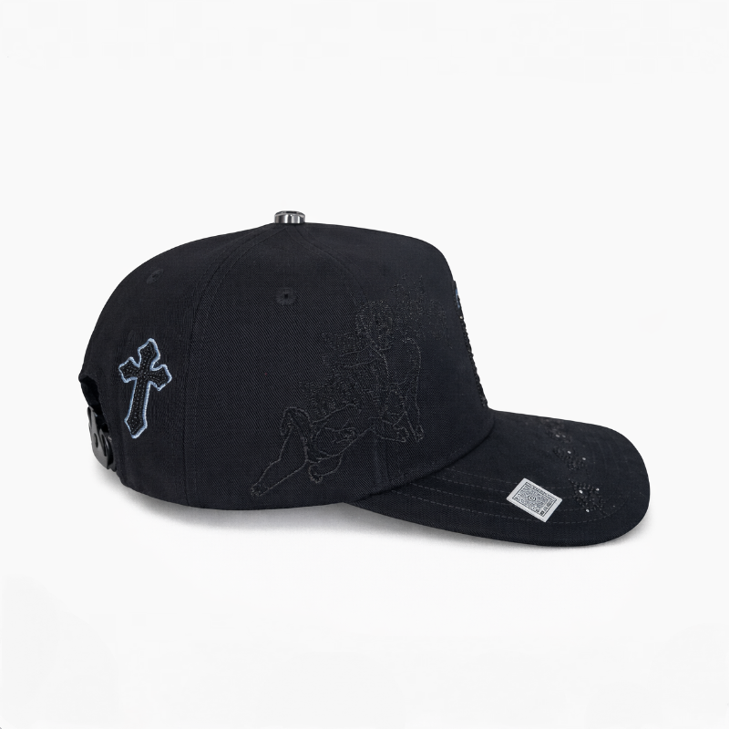 GORRA "A" BLACK/BLUE