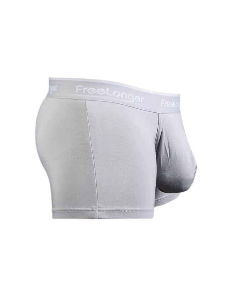 FreeLonger Men's Comfy Separate Support Pouch Trunks