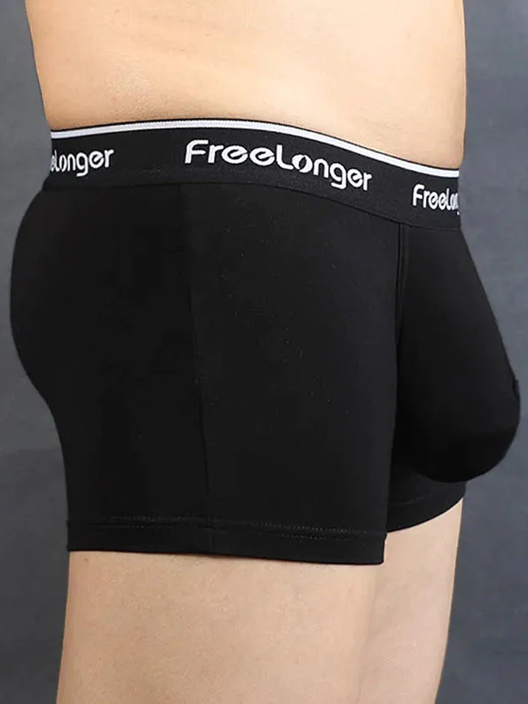 FreeLonger Men's Comfy Separate Support Pouch Trunks