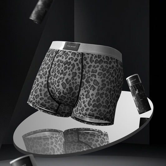 Men's Ice Silk Leopard Print Trunks