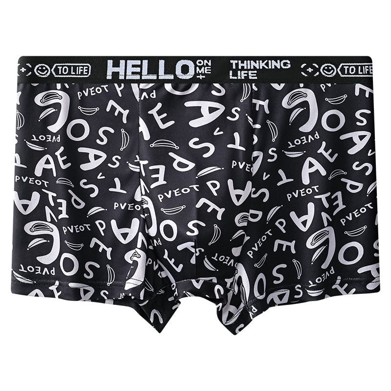 Men's And Women's Fashion Printed Boxer Briefs
