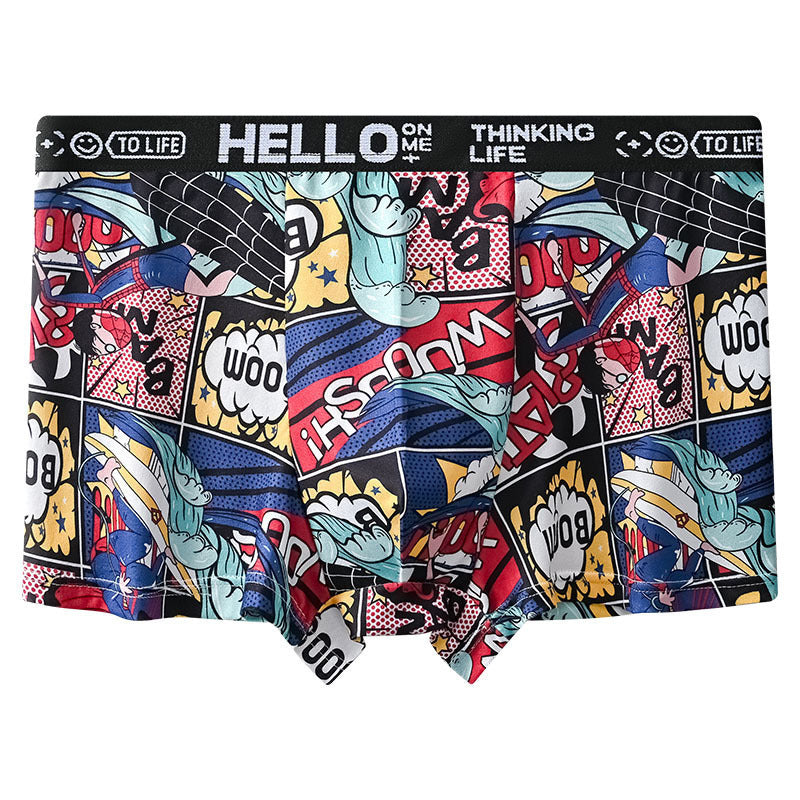 Men's And Women's Fashion Printed Boxer Briefs