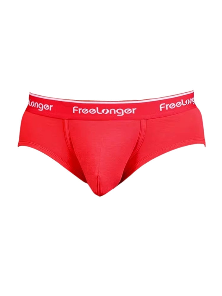 FreeLonger Men's Comfy Separate Support Pouch Briefs