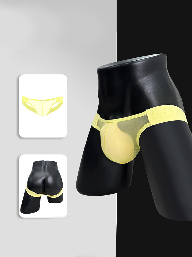 2 Pack Men's No-Waistband Jockstrap with Textured Pattern