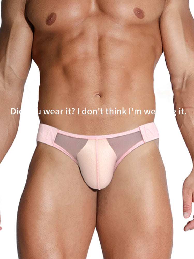 2 Pack Men's No-Waistband Jockstrap with Textured Pattern