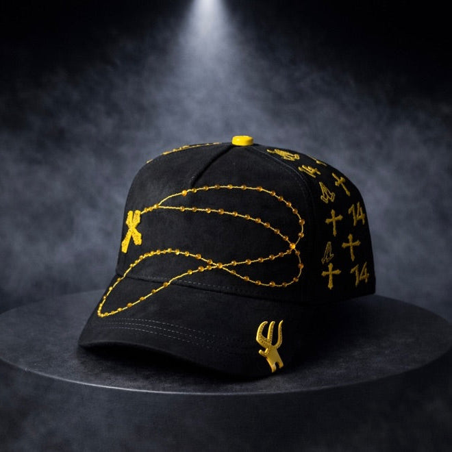 Bible Long Chain Black/Yelllow Cap