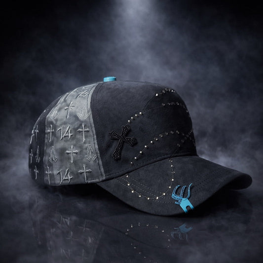 Bible Long Chain Black/Blue Cap