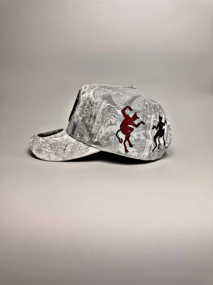White Velvet Snapback