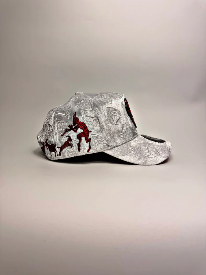White Velvet Snapback