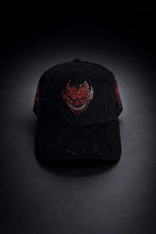 Black Snapback with Suede Brim