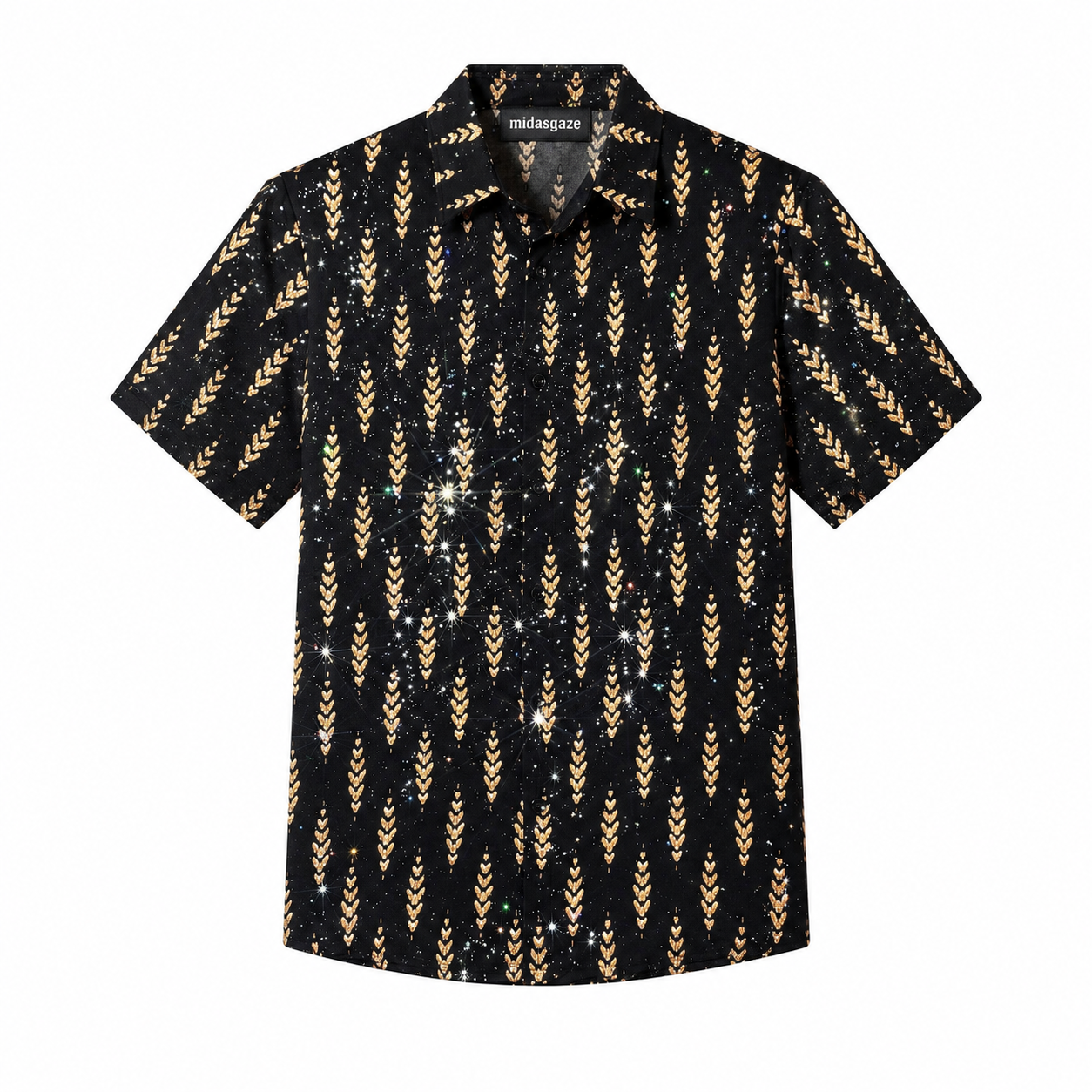 Summer Ice Silk Wheat Ear Glitter Tee