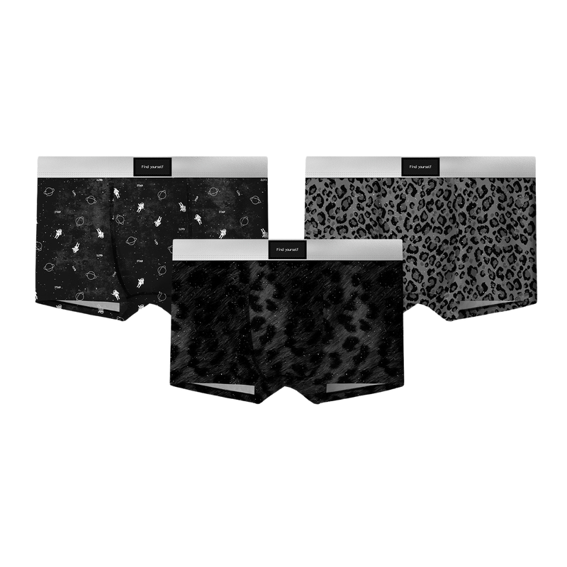Men's Ice Silk Leopard Print Trunks