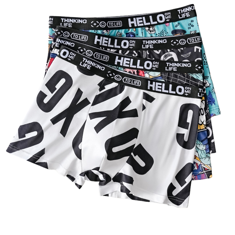 Men's And Women's Fashion Printed Boxer Briefs