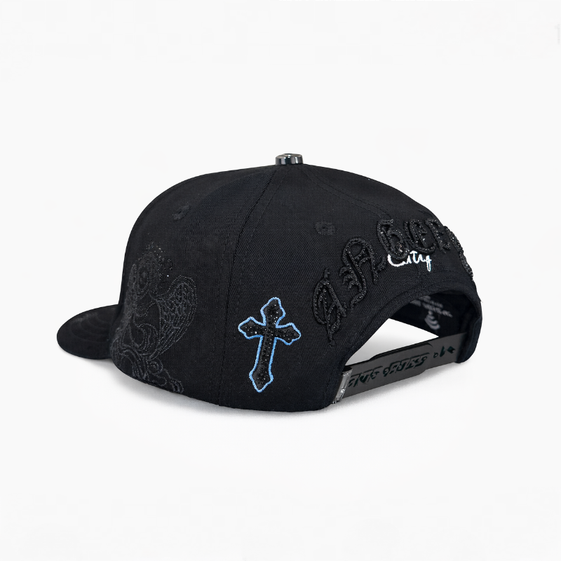 GORRA "A" BLACK/BLUE