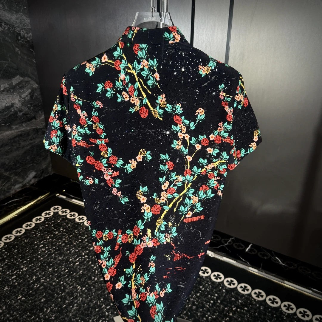 Men's Full-print Floral Short-sleeve T-shirt