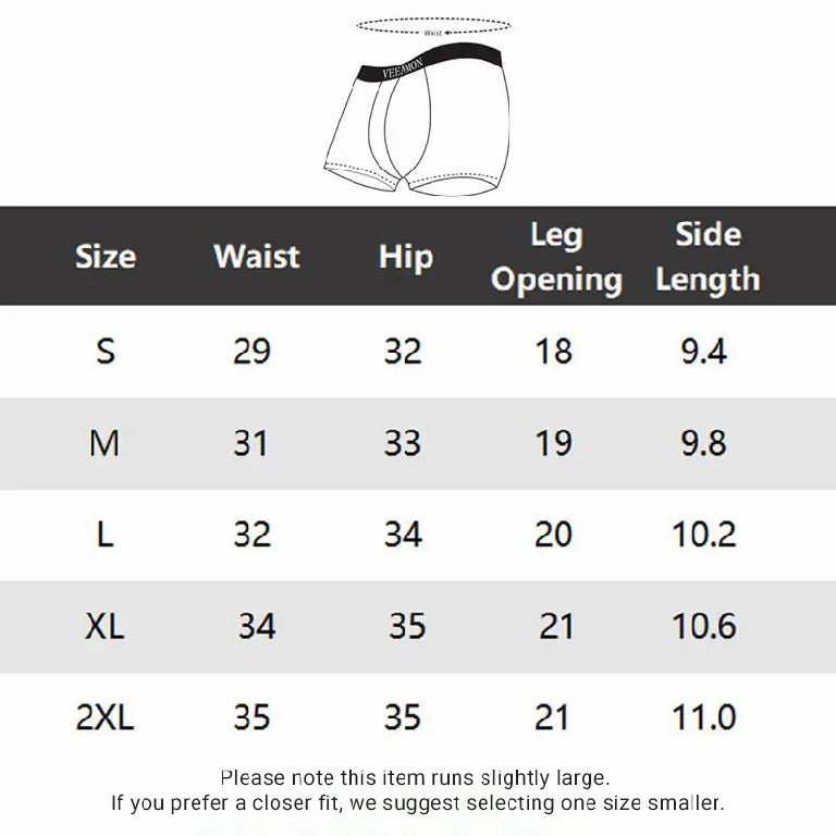 Men's Ice Silk Ultra-thin Cooling Breathable Boxer Shorts