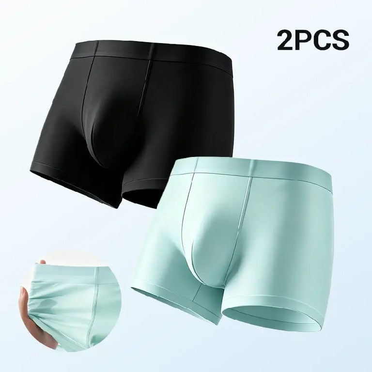 Men's Ice Silk Ultra-thin Cooling Breathable Boxer Shorts