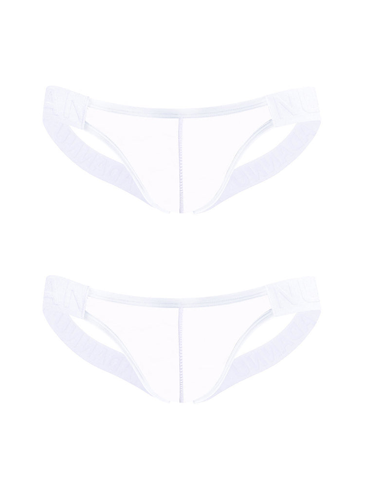 2 Pack Men's No-Waistband Jockstrap with Textured Pattern