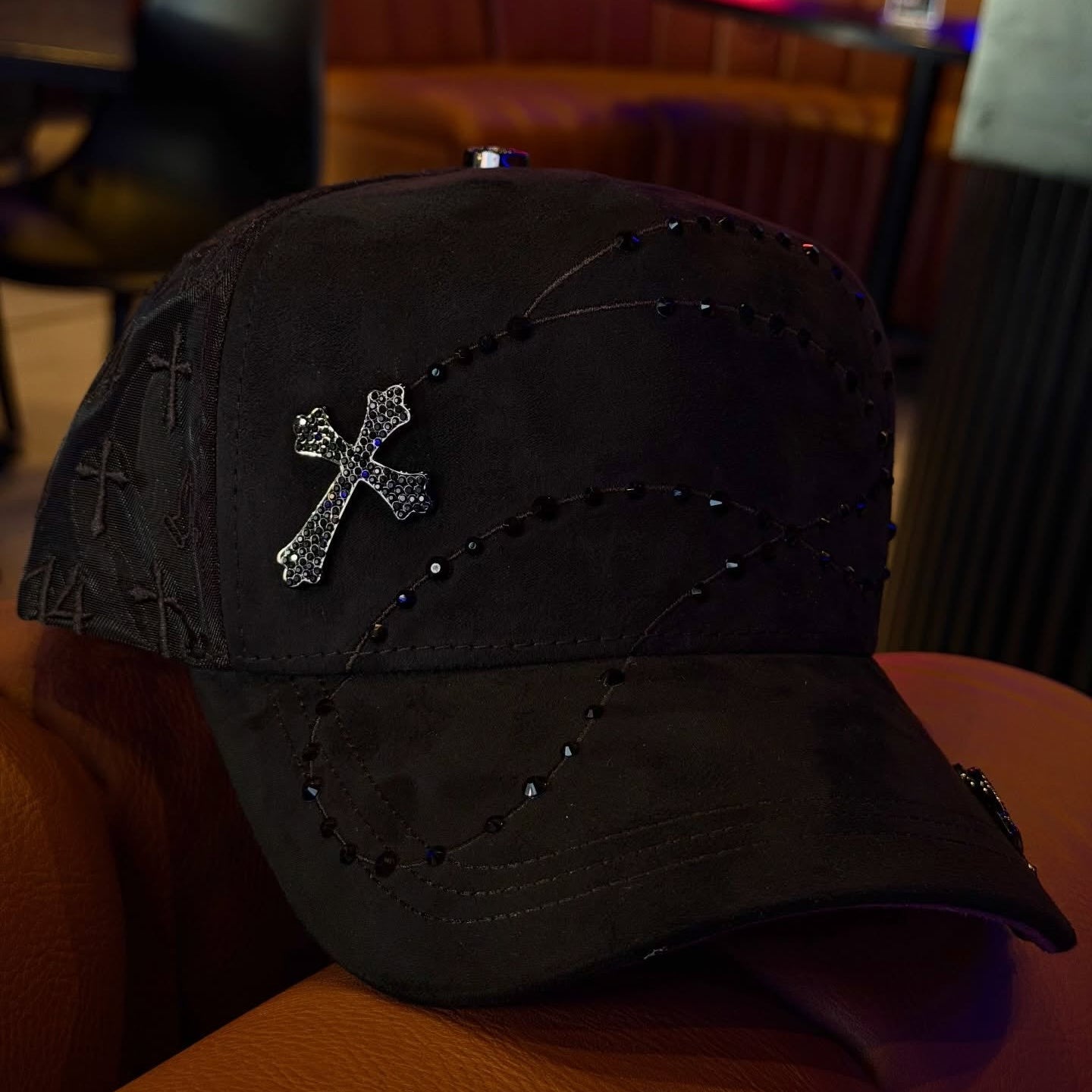 Bible Long Chain Black Cap
