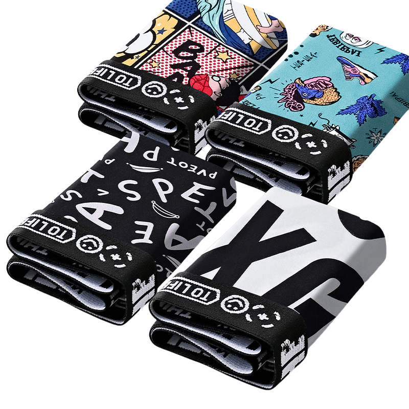 Men's And Women's Fashion Printed Boxer Briefs