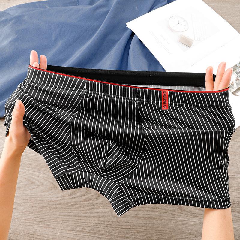 Men's Striped Boxer Comfortable Breathable Underwear