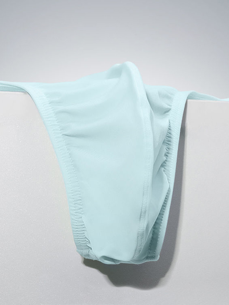 4 Pack Men’s Ice Silk Low-Rise Lightweight Breathable Support Thongs