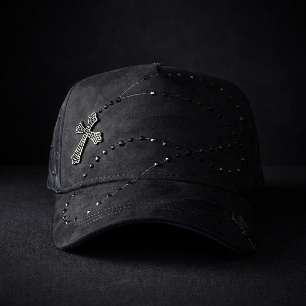 Bible Long Chain Black Cap