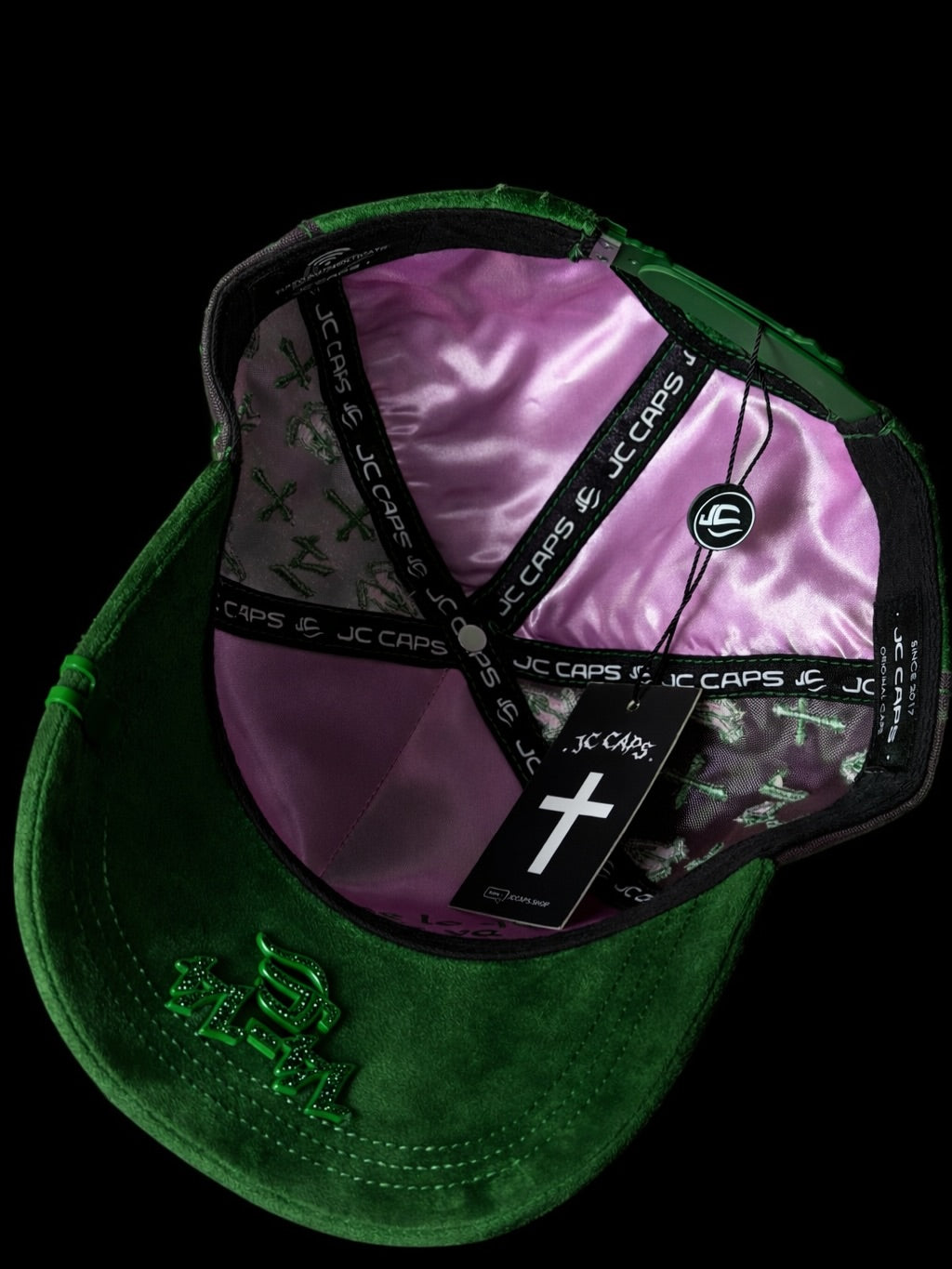 Bible Long Chain Green Cap